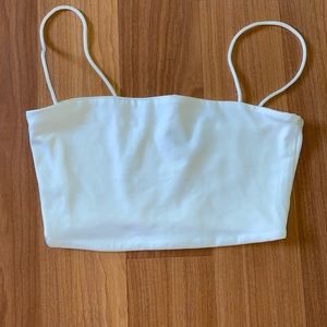 White crop top
